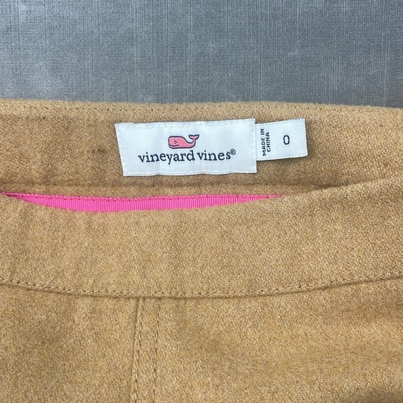 Vineyard Vines Wool Blend Lightweight Lined Mini Skirt Camel Size 0 - Picture 3 of 7